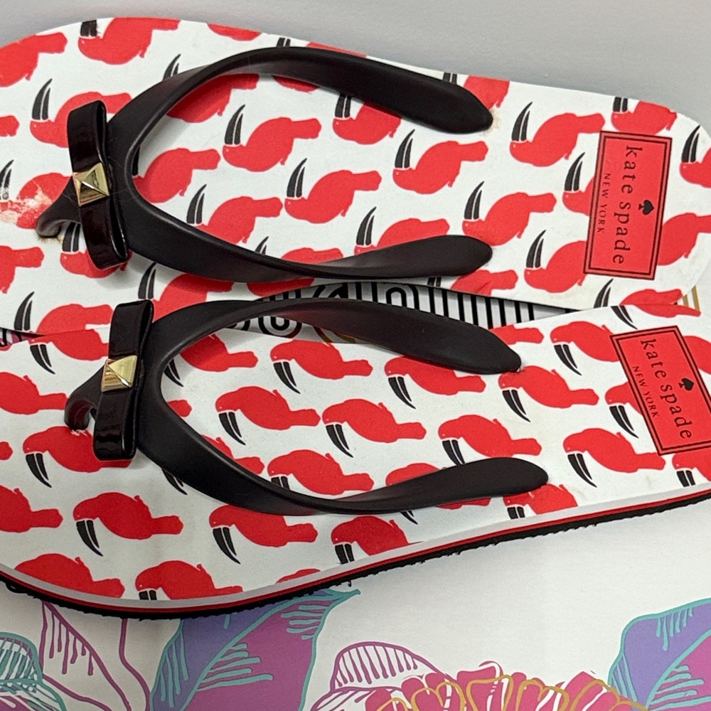 Kate Spade Toucan Flip-Flop Sandals